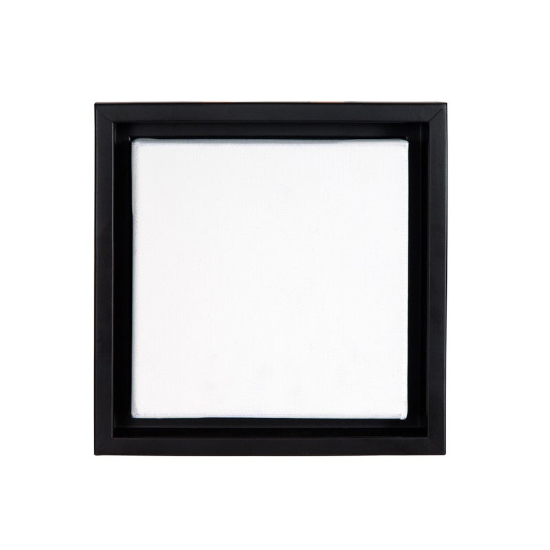 Creative Mark Illusions Floater Frame For 3/4" Deep Canvases - 11x14 Black - No Glass or Backing - Wood Composite Floating Illusion Frame for Canvas Paintings- With Hanging Hardware - Image 1